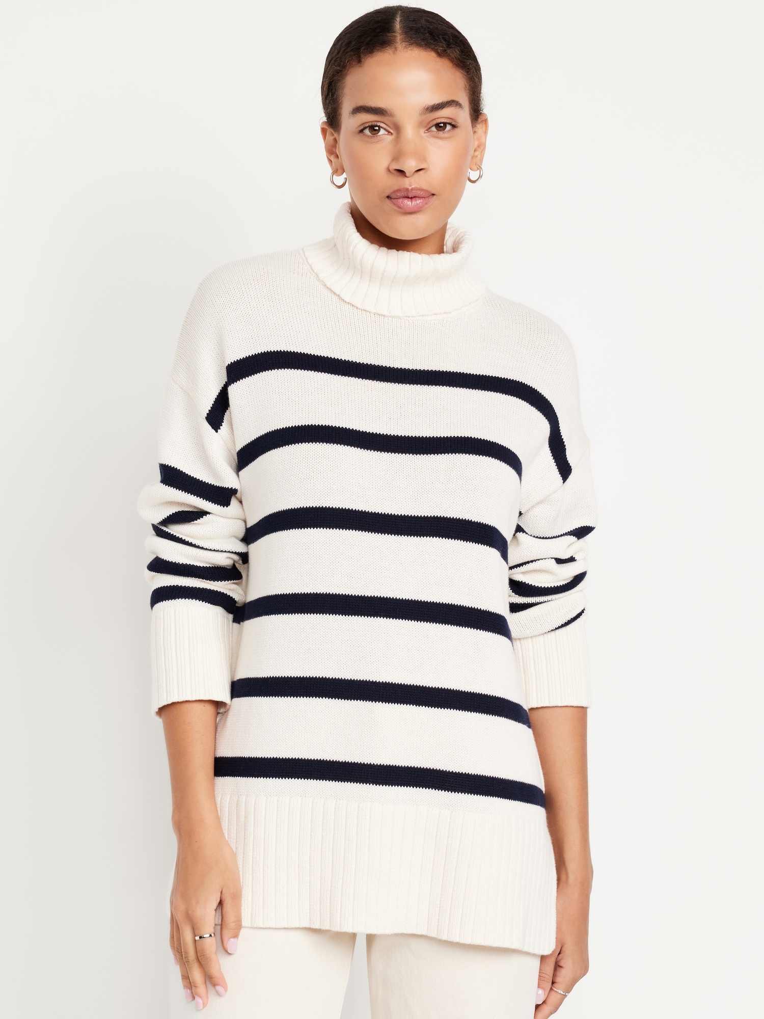 Turtleneck Tunic Sweater