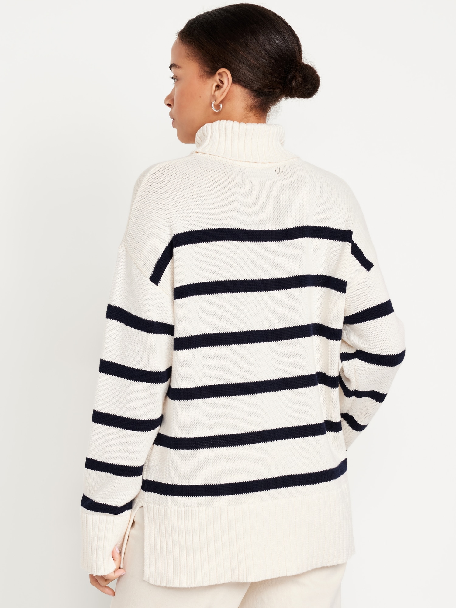 Turtleneck Tunic Sweater