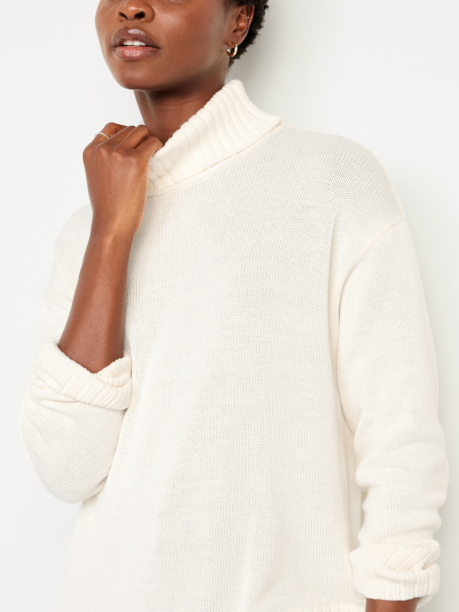 Turtleneck Tunic Sweater