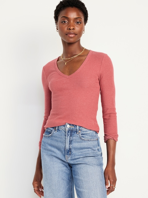 Plush V-Neck T-Shirt