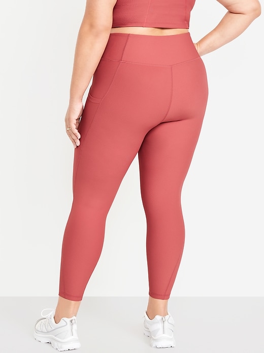 Image number 7 showing, High-Waisted PowerSoft Ribbed Leggings