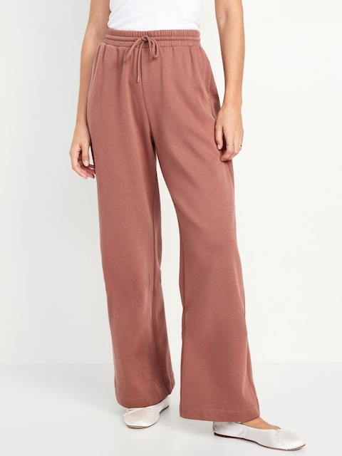 Pantalon en coton ouaté PurConfort à taille très haute