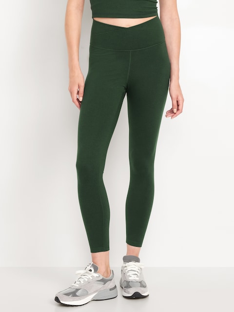 Legging NuageConfo à taille très haute longueur 7/8 - Vert
