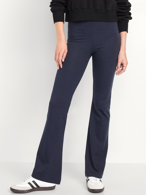 Legging évasé tendance à taille haute - Bleu