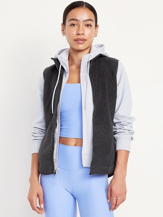 Image number 1 showing, Microfleece Zip Vest