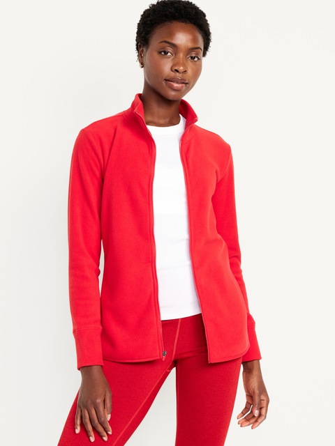 Microfleece Full Zip - Red