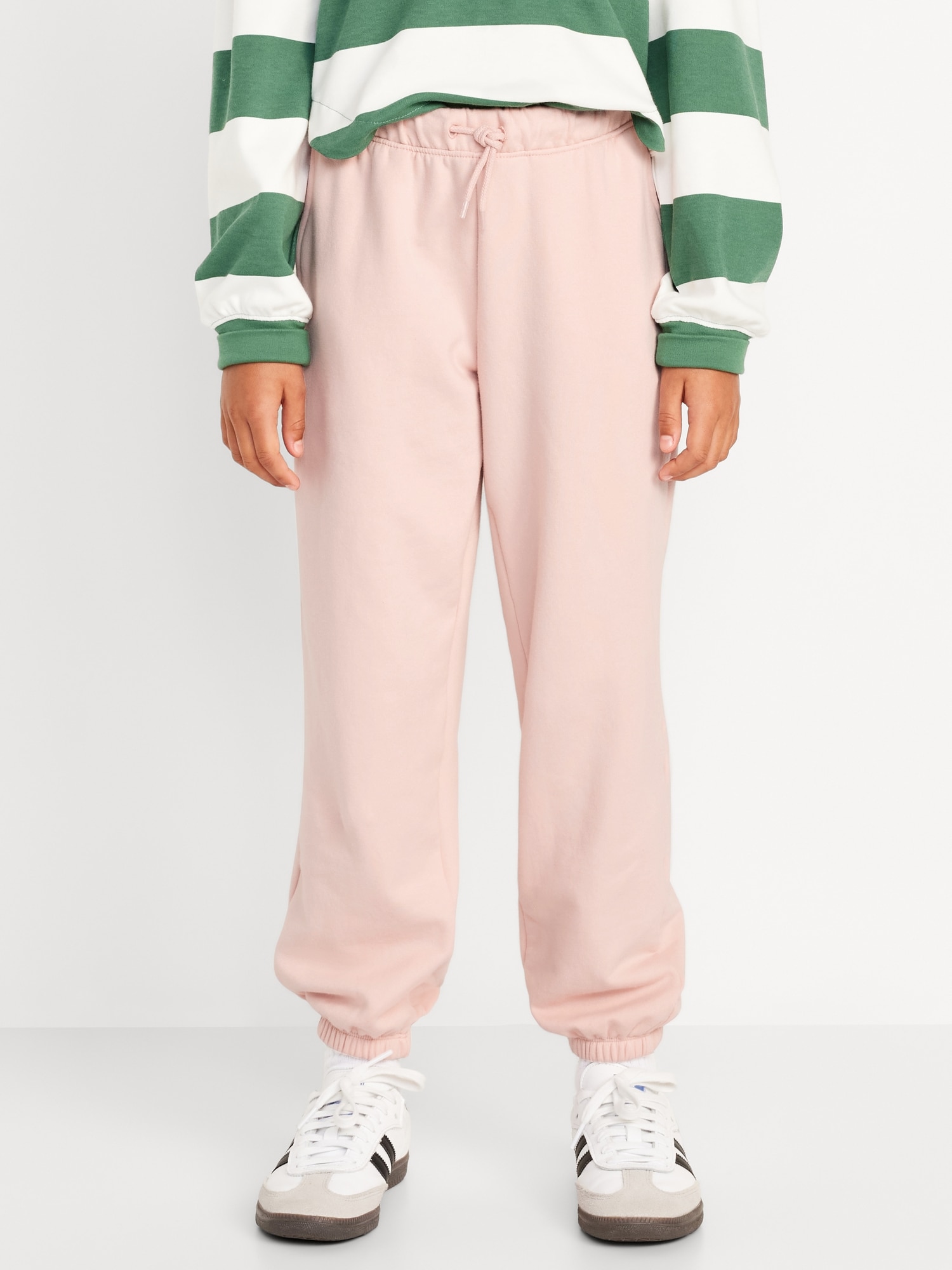 Vintage High-Waisted Jogger Sweatpants for Girls