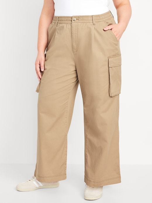 Image number 7 showing, Extra High-Waisted Super Wide-Leg Cargo Pants