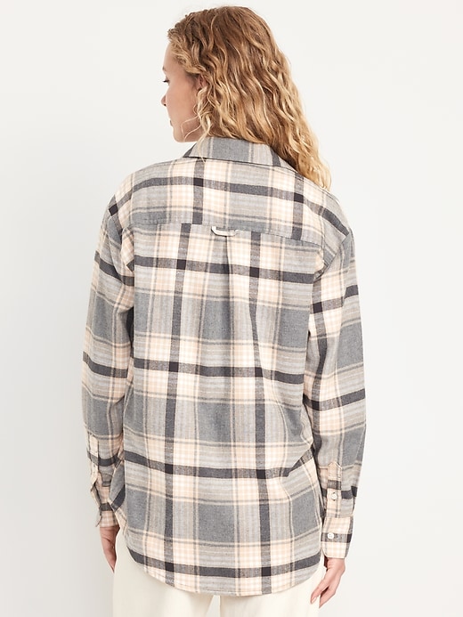 Image number 2 showing, Flannel Boyfriend Button-Down Shirt