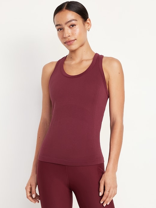 Image number 1 showing, Fitted Seamless Tank Top