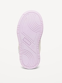 Voir une image plus grande du produit 4 de 4. Chaussures de sport en similicuir à double bride pour toute-petite fille