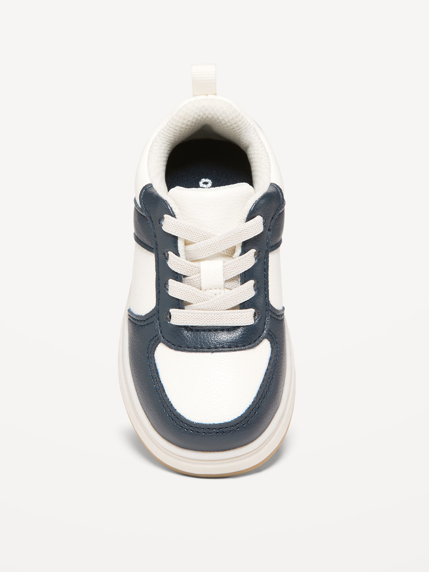 Faux-Leather Lace-Up Sneakers for Toddler Boys