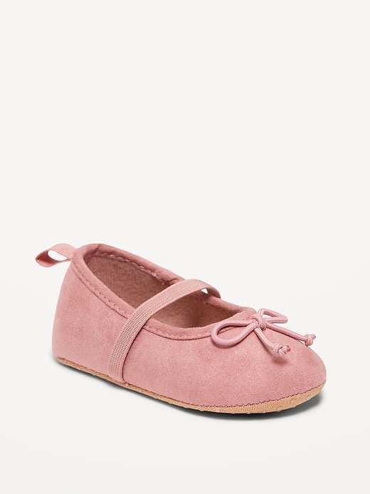 Voir une image plus grande du produit 1 de 4. Ballerines en similisuède pour bébé