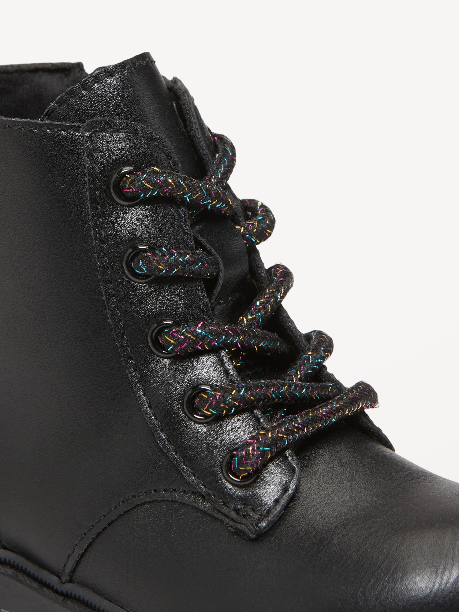 Side-Zip Combat Boots for Toddler Girls