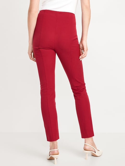 L'image numéro 2 présente Pantalon Pixie élégant ajusté à taille très haute