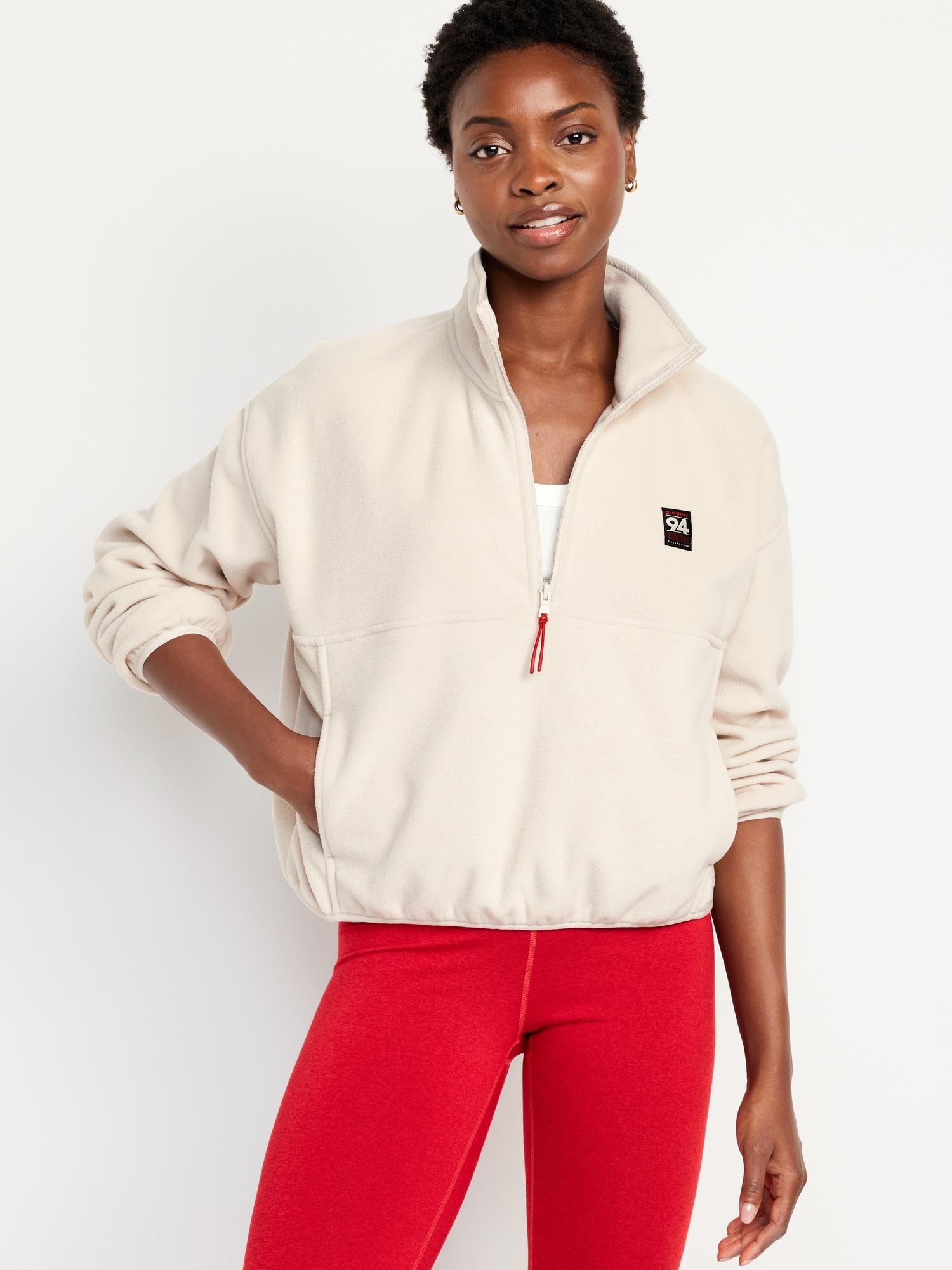 Half zip women's sweatshirt best sale