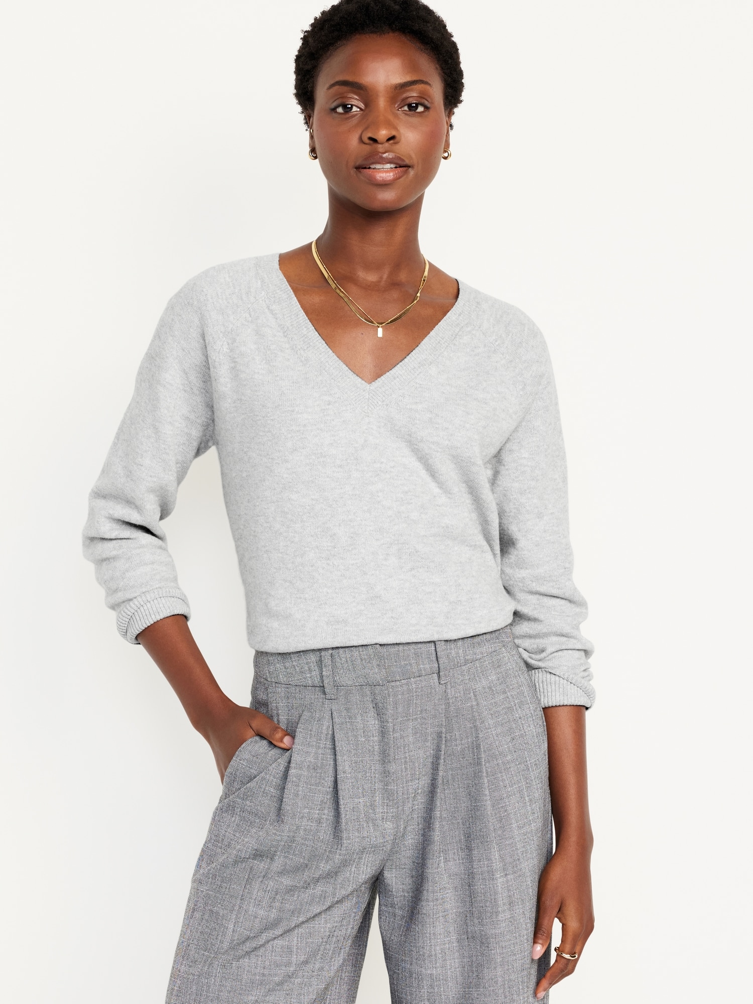 SoSoft Loose V-Neck Sweater