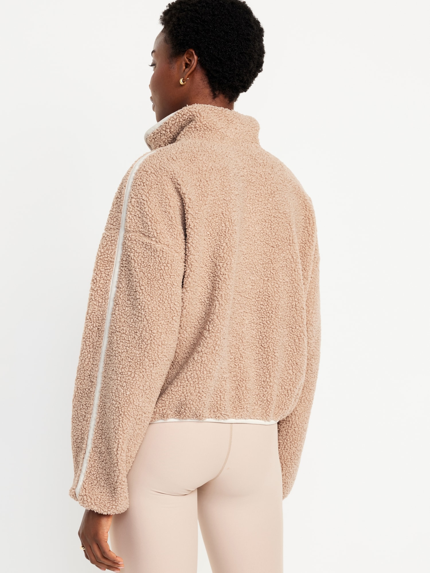 Fuzzy sherpa quarter zip hotsell