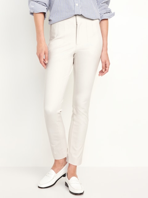 High-Waisted Polished Pixie Skinny Ankle Pants