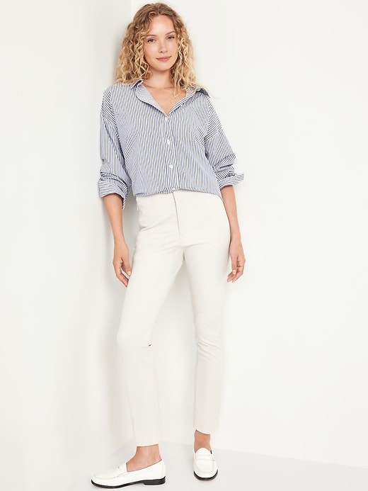 Image number 3 showing, High-Waisted Polished Pixie Skinny Ankle Pants