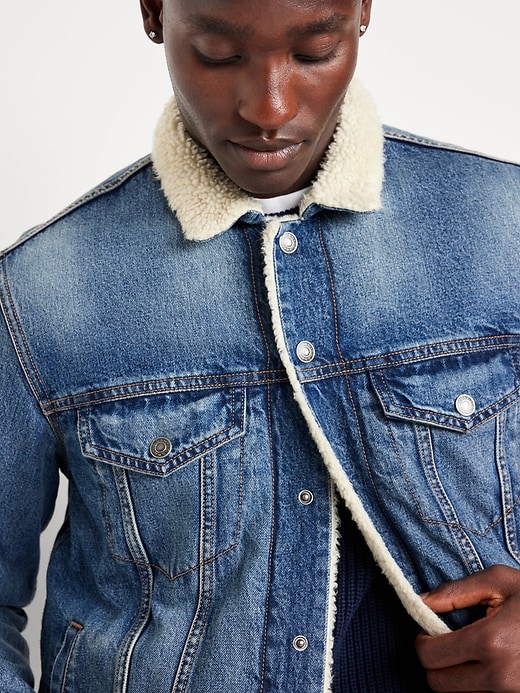 Image number 4 showing, Sherpa-Lined Jean Jacket