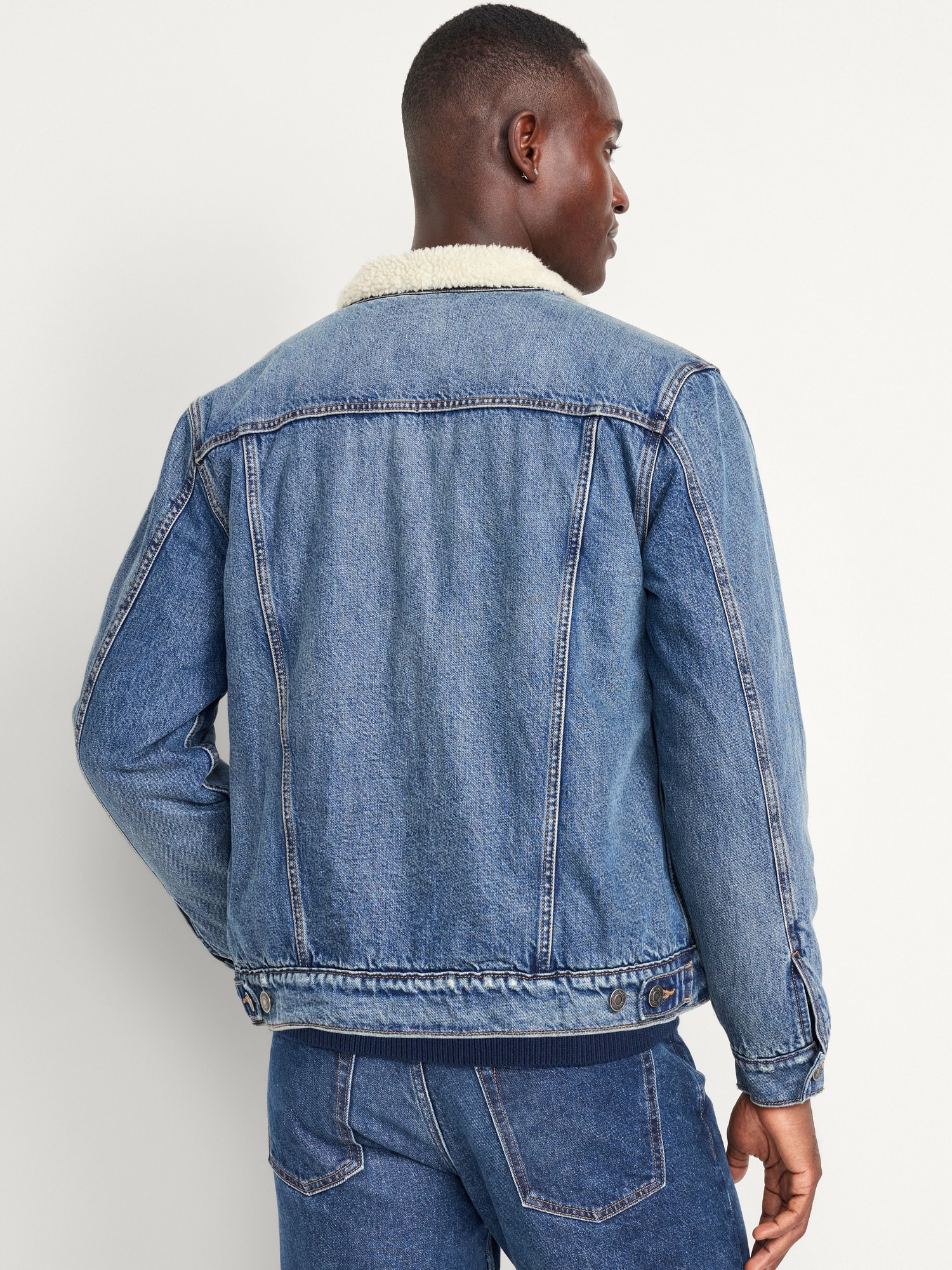 Sherpa-Lined Jean Jacket