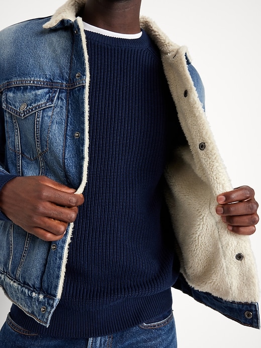 Image number 6 showing, Sherpa-Lined Jean Jacket