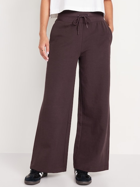 Dynamic Fleece Wide-Leg Sweatpants