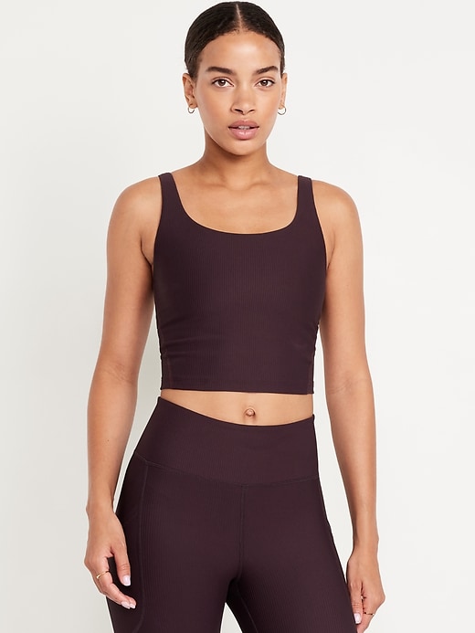 Image number 1 showing, Light Support PowerSoft Rib Longline Sports Bra