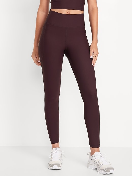 Image number 1 showing, High-Waisted PowerSoft Rib Leggings