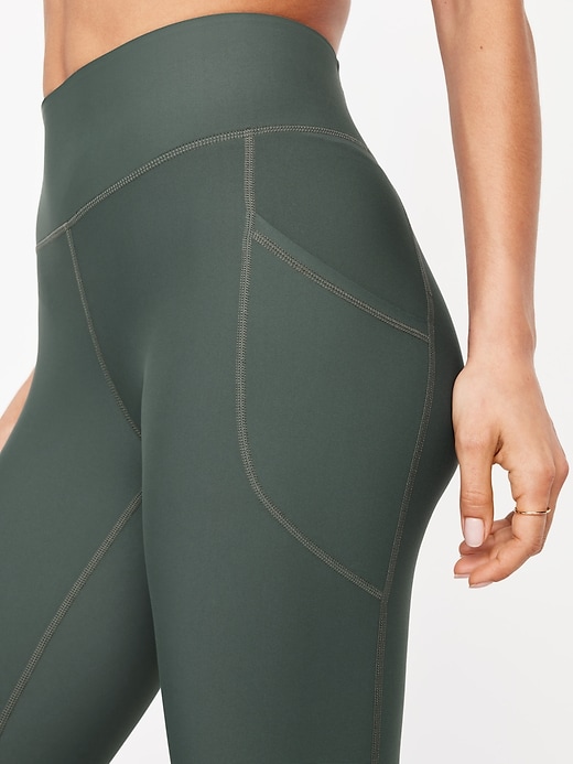 Image number 3 showing, High-Waisted PowerSoft Crop Leggings