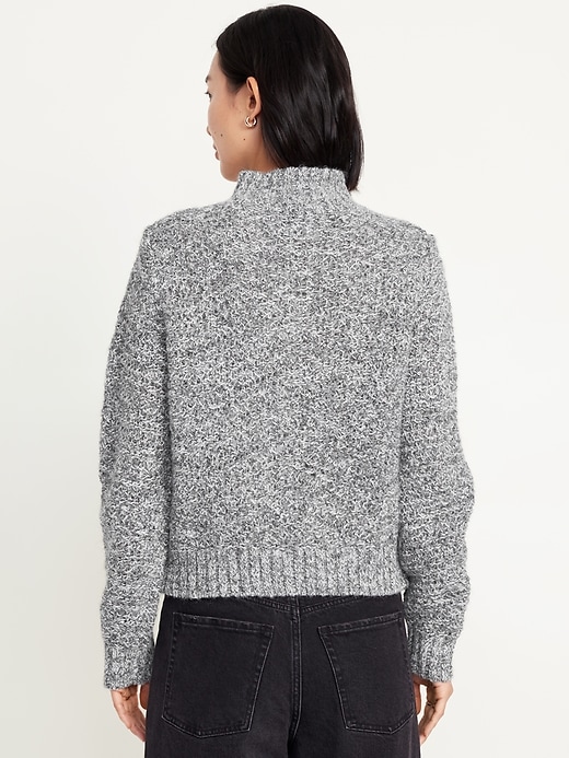 Image number 2 showing, Mock-Neck Crop Sweater