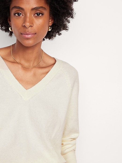 Image number 5 showing, SoSoft Loose V-Neck Sweater