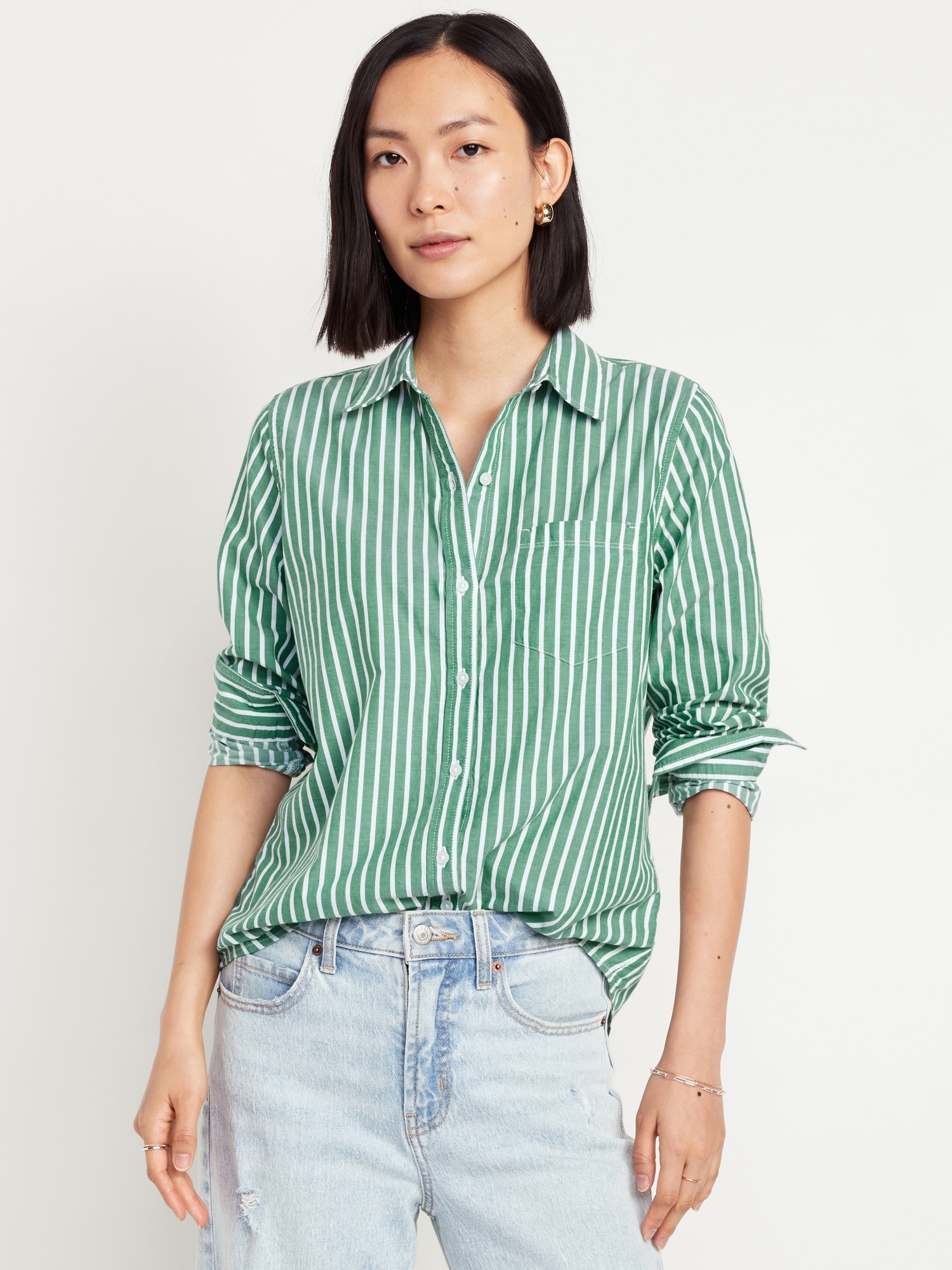 Classic Button-Down Shirt - Green