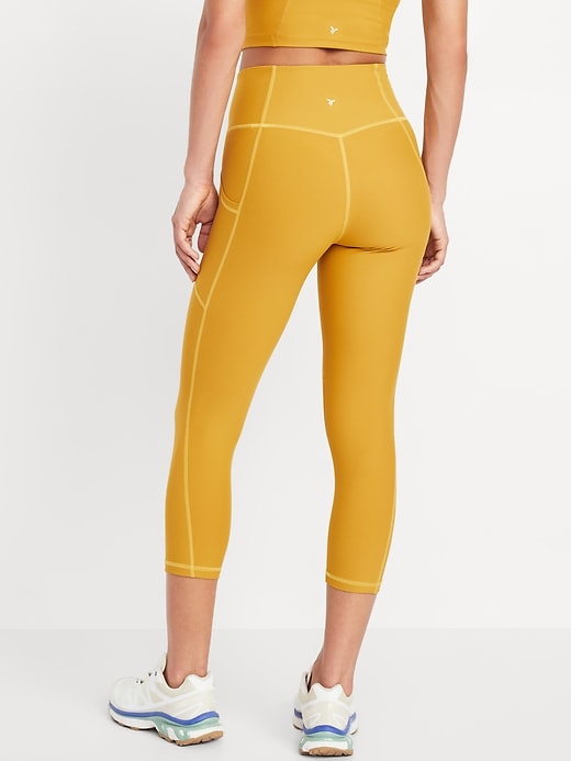 Image number 2 showing, High-Waisted PowerSoft Crop Leggings