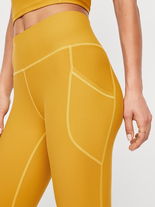 Image number 3 showing, High-Waisted PowerSoft Crop Leggings