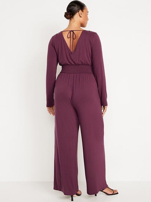 Image number 5 showing, Waist-Defined V-Neck Jumpsuit