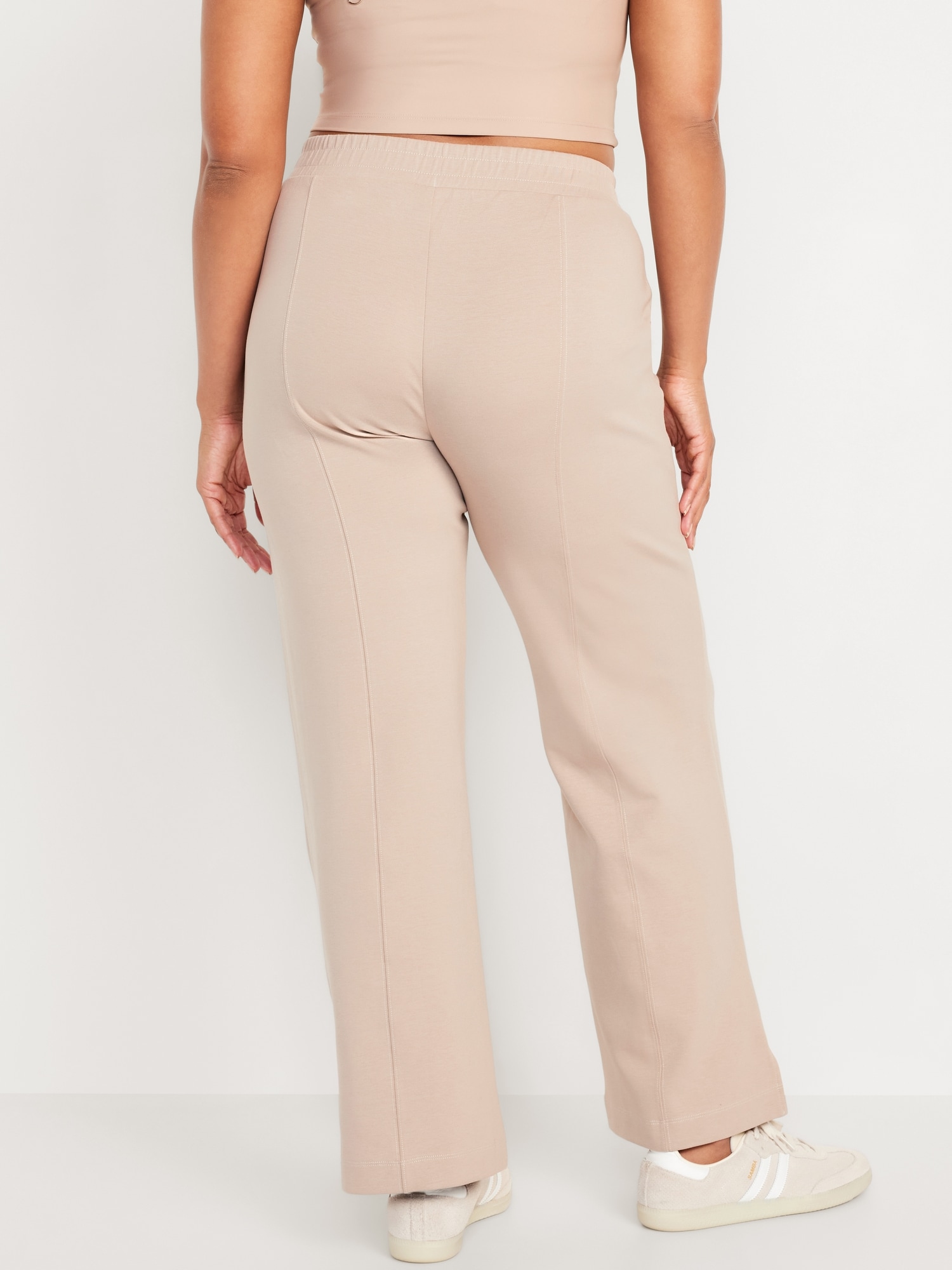 High-Waisted Dynamic Fleece Trouser Pants