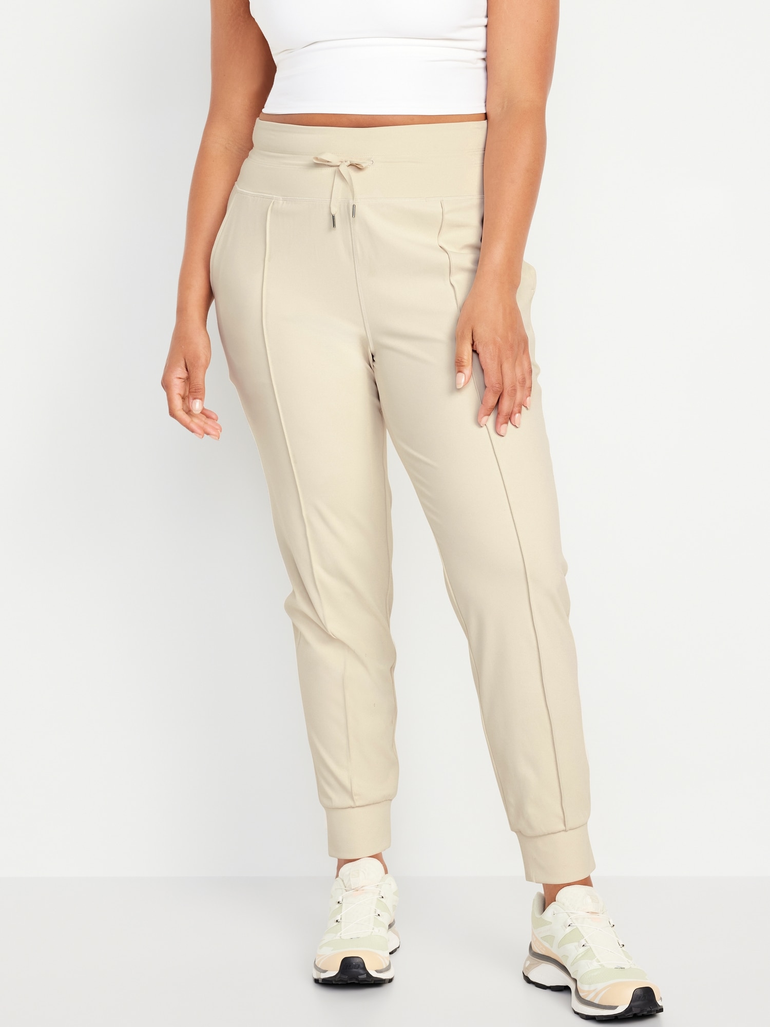 High-Waisted PowerSoft Seamed Joggers