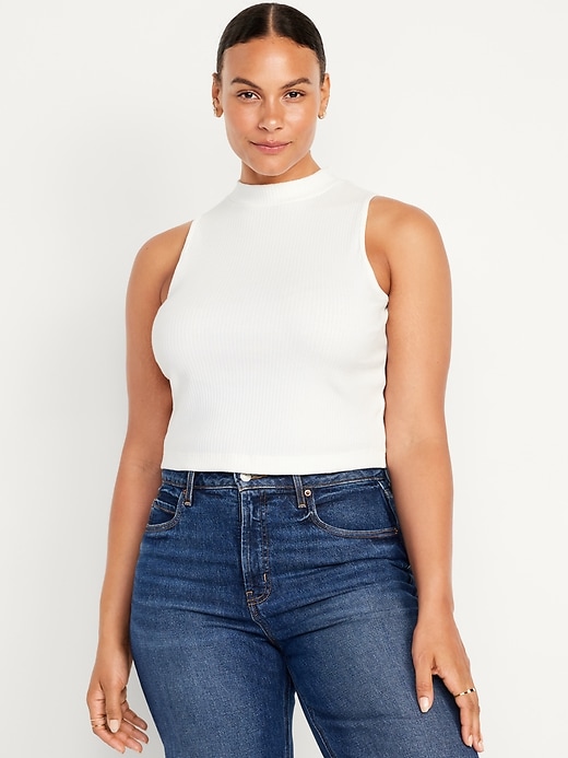 L'image numéro 5 présente Camisole côtelée