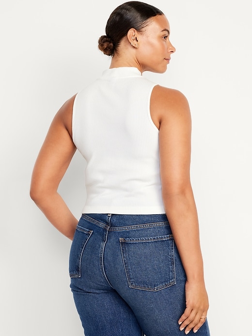 L'image numéro 6 présente Camisole côtelée