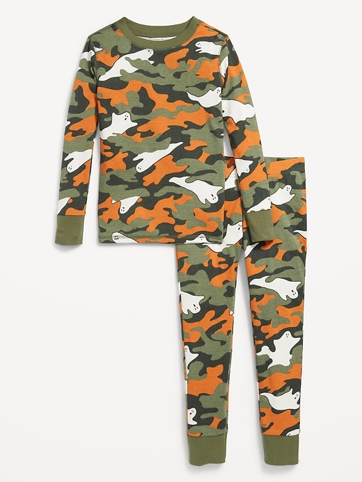 View large product image 1 of 2. Gender-Neutral Graphic Snug-Fit Pajama Set for Kids