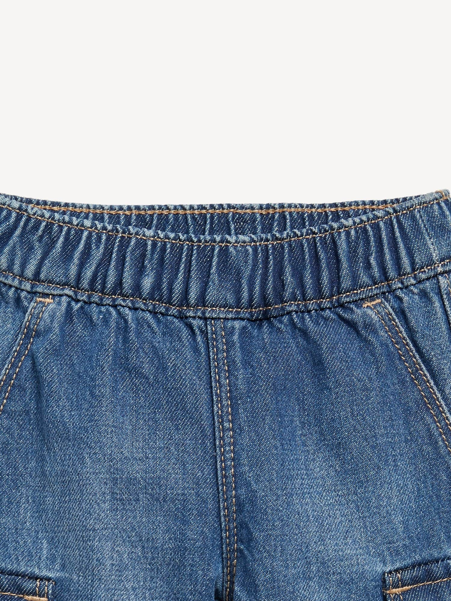 Wide-Leg Cargo Jeans for Baby