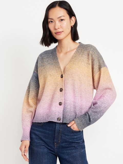 Cardigan détendu boutonné
