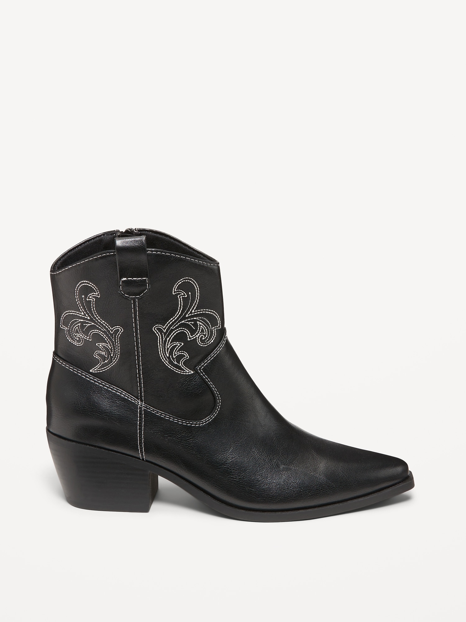 Faux Leather Western Boot