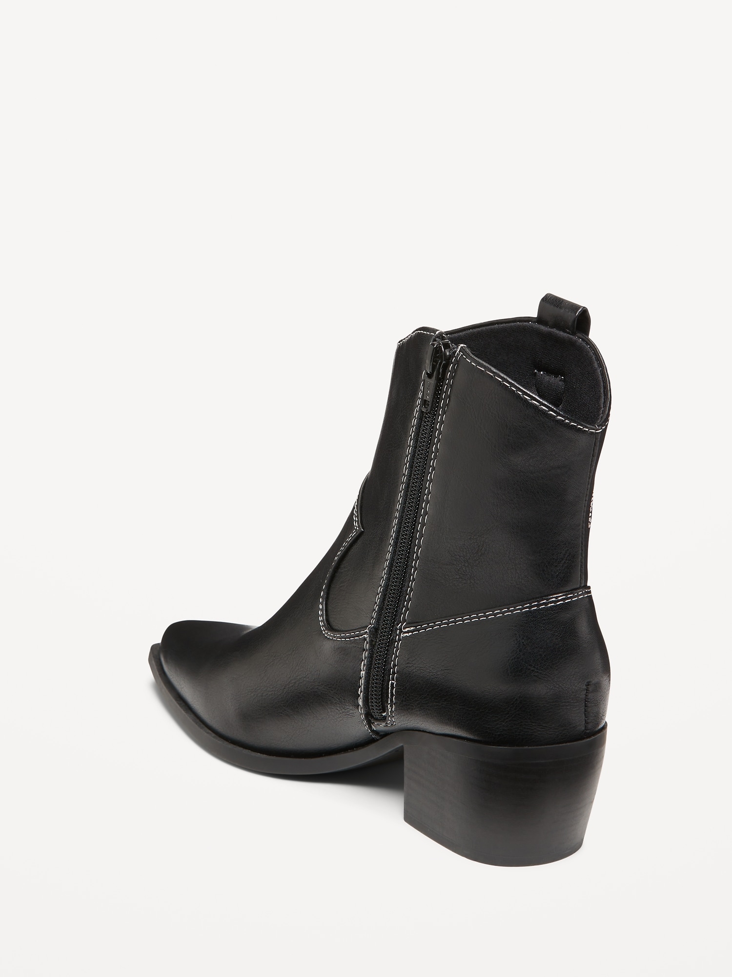 Faux Leather Western Boot