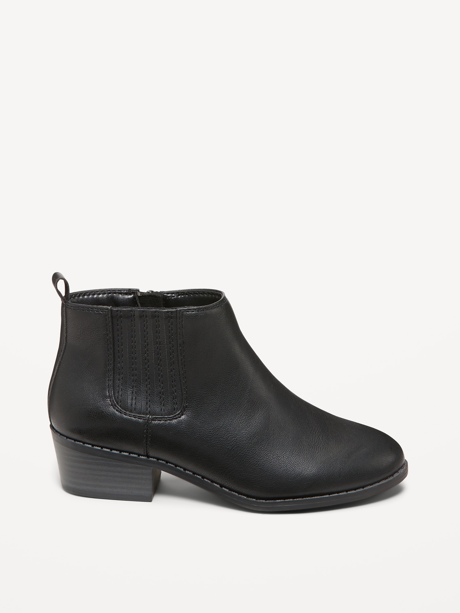 Faux-Leather Ankle Booties for Girls