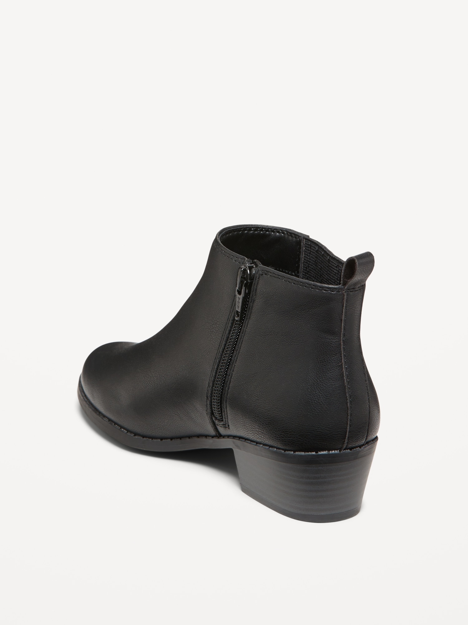 Faux-Leather Ankle Booties for Girls