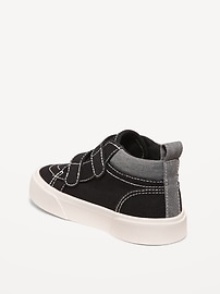 View large product image 3 of 3. Canvas Double Secure-Strap Sneakers for Toddler Boys