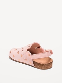 View large product image 3 of 4. Faux-Suede Buckled Clog Shoes for Toddler Girls